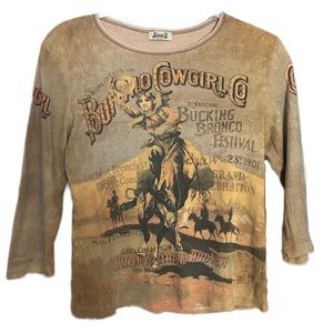 Cowgirl rhinestone top